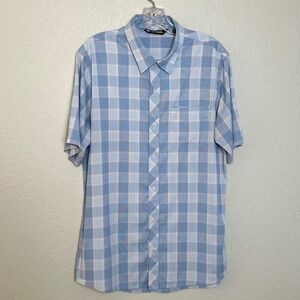Travis Mathew Plaid Short Sleeve Button - Up Shirt